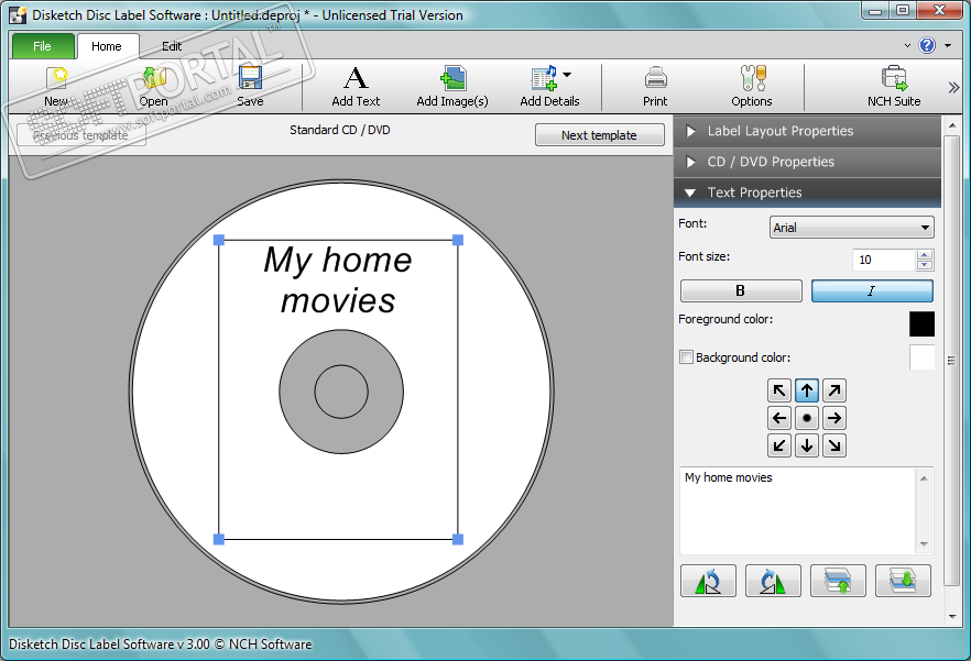disk label software